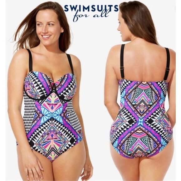 Swimsuits For‎ All one piece Swimsuit size 14 - Picture 1 of 9